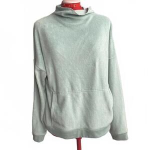 Toad & Co fleece mock neck sweatshirt size large